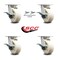 Service Caster 5 Inch Kingpinless Nylon Wheel Caster Brakes 2 Swivel Locks, 4PK SCC-KP30S520-NYR-SLB-BSL-2-SLB-2 - alternate 2